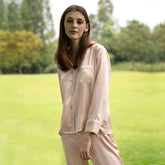 Bright Color Silk Pajamas Set for Women